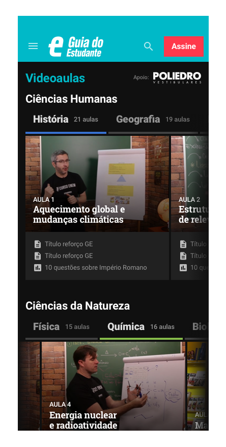 Mobile GE Play Curso ENEM Screen 2