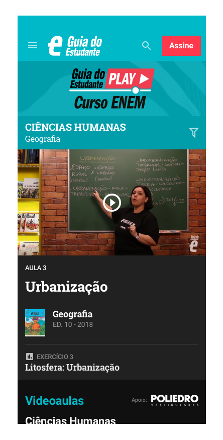 Mobile GE Play Curso ENEM Screen 3